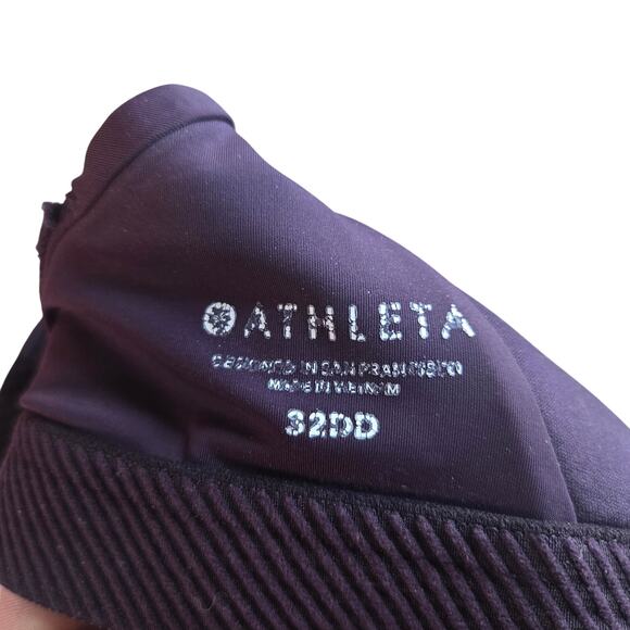 Athleta Advance High Impact Purple Adjustable Sports Bra Women's Size 32DD - Picture 4 of 4